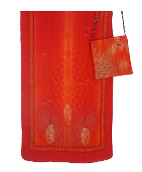 Scarf Set - Golden Floral Patch