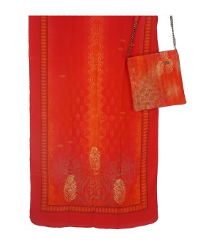 Scarf Set - Golden Floral Patch