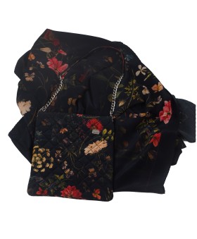 Scarf Set - Big Red Flowers