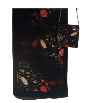 Scarf Set - Big Red Flowers