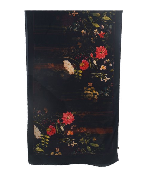 Scarf Set - Big Red Flowers