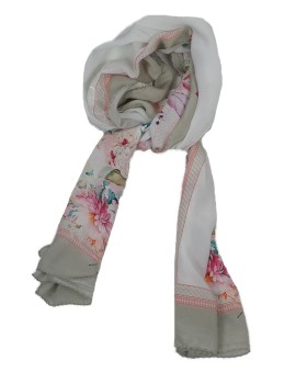 Crepe Silk Scarf - Pretty Floral
