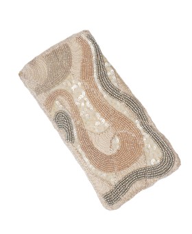 Mobile Case - Beige Embroidered 