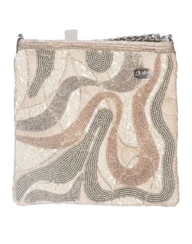 Square Theli - Beige Embroidery
