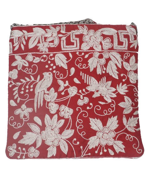 Square Theli - White Thread Work