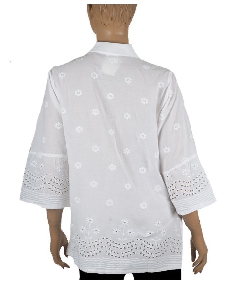 Casual Shirt - White Floral
