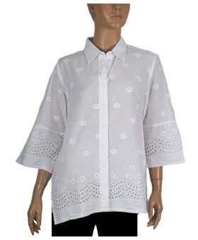 Casual Shirt - White Floral