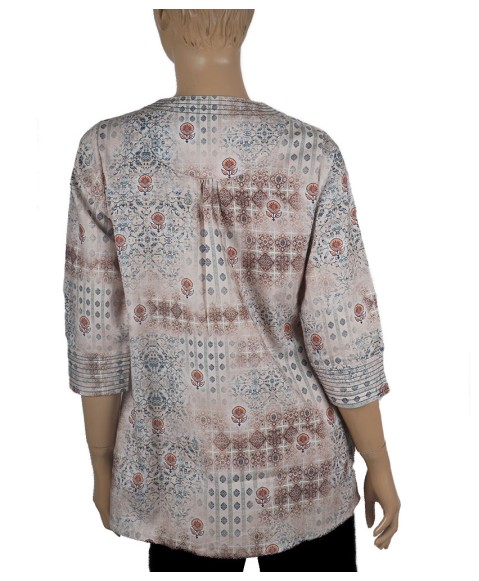 Casual Shirt - Beige Flowers