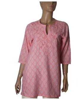 Casual Kurti- Coral Heritage