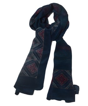 Crepe Silk Scarf - Royal Mosaic