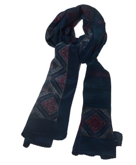 Crepe Silk Scarf - Royal Mosaic
