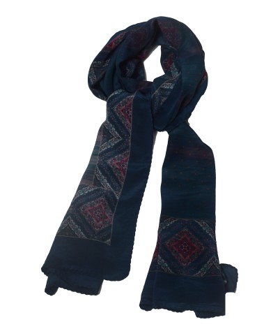 Crepe Silk Scarf - Royal Mosaic