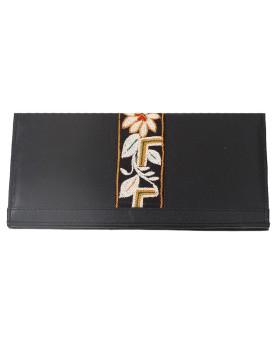 Border Wallet - Floral Embroidery