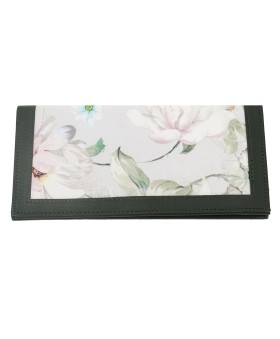 Silk Wallet - White Floral
