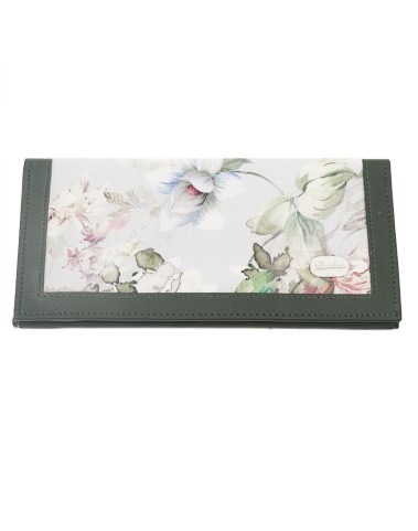 Silk Wallet - White Floral