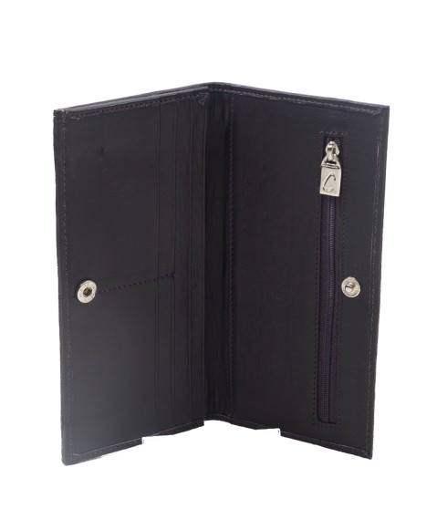 Silk Wallet - Purple Leaf