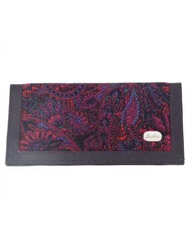 Silk Wallet - Purple Leaf
