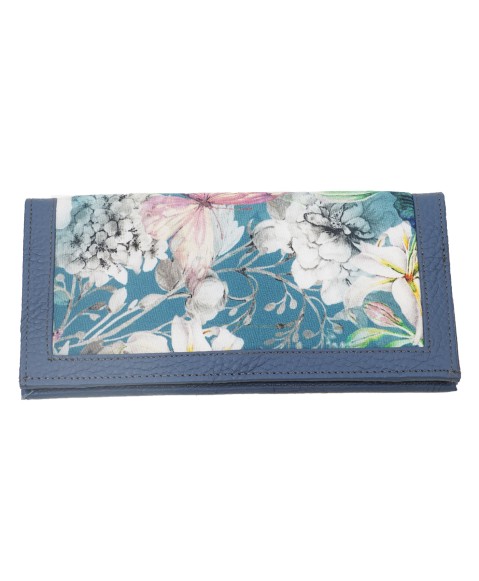 Silk Wallet - Big Pink Floral With Butterfly 