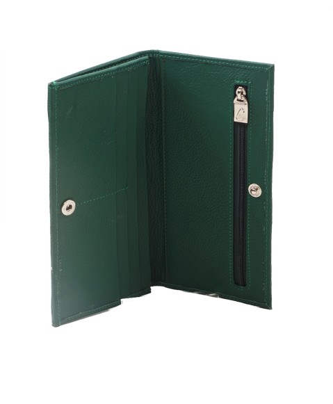 Silk Wallet - Green Rust