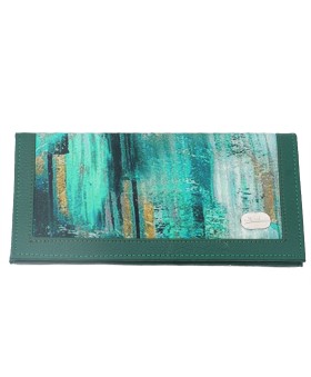 Silk Wallet - Green Rust