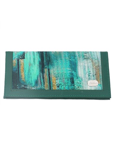 Silk Wallet - Green Rust