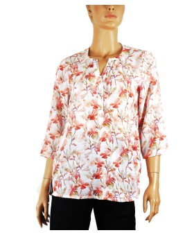 Casual Kurti - Orange Flowers