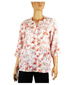 Casual Kurti - Orange Flowers