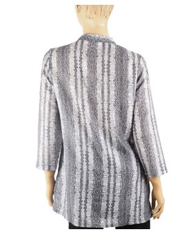 Casual Kurti - Coat Cut With Silver Button