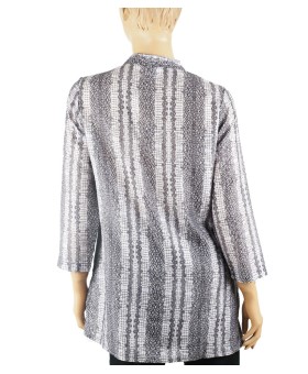 Casual Kurti - Coat Cut With Silver Button