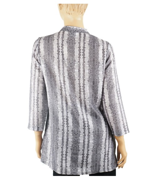 Casual Kurti - Coat Cut With Silver Button