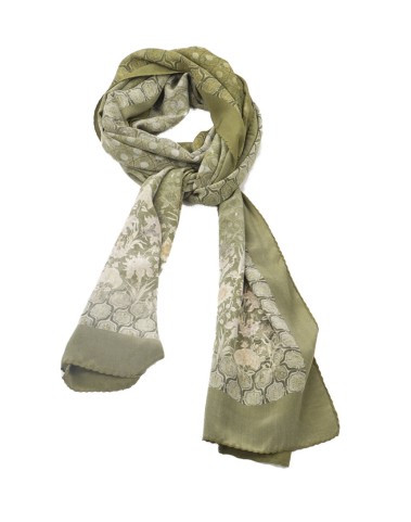 Crepe Silk Scarf - Pretty Yellow Floral