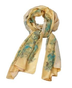 Crepe Silk Scarf - Pretty Yellow