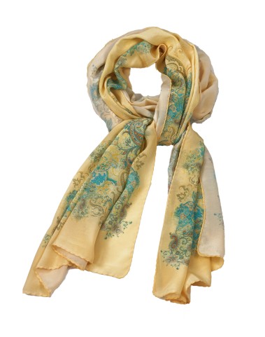 Crepe Silk Scarf - Pretty Yellow