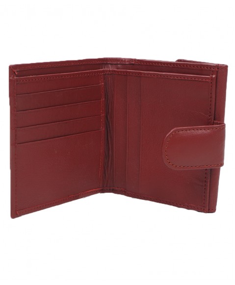 Folding Wallet - Red Embroidered 