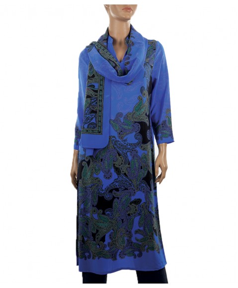 Tunic - Blue Paisley