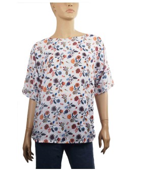 Casual Kurti - Little Flowers On White