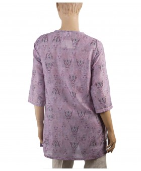 Casual Kurti - Lavender Embroidery