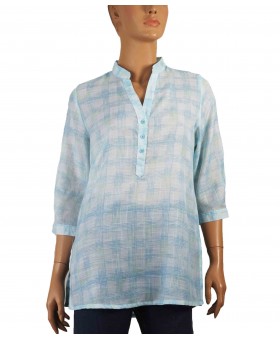 Casual Kurti - Blue Checks