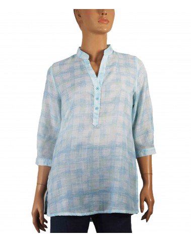 Casual Kurti - Blue Checks