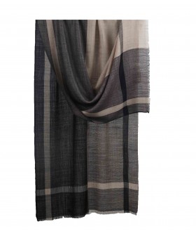 Muffler -  Black And Beige