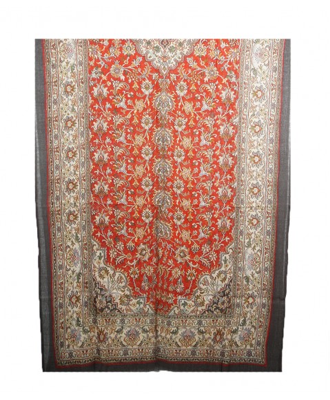 ​Red and Beige Carpet Box Stole