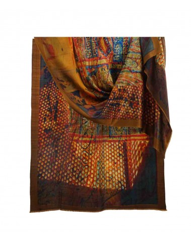 Mantra Print Box Stole