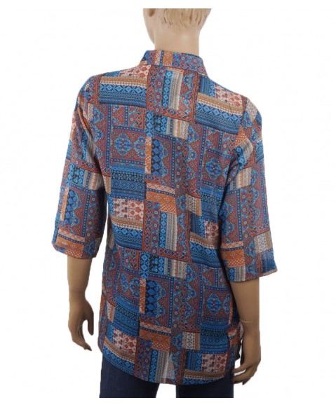 Casual  Kurti - Blue Block