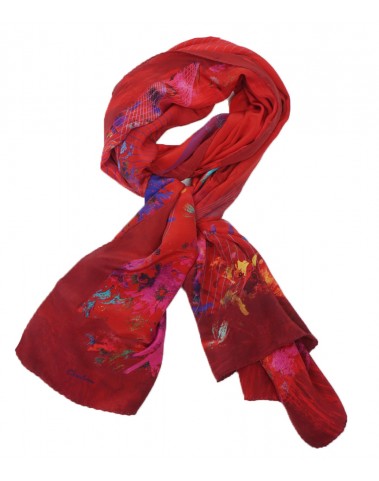 Crepe Silk Scarf - Christmas