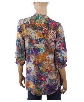  Short Silk Shirt - Indian Autumn