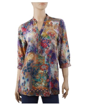  Short Silk Shirt - Indian Autumn