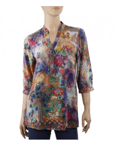  Short Silk Shirt - Indian Autumn