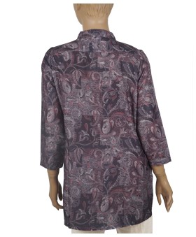 Casual Kurti - Black Abstract