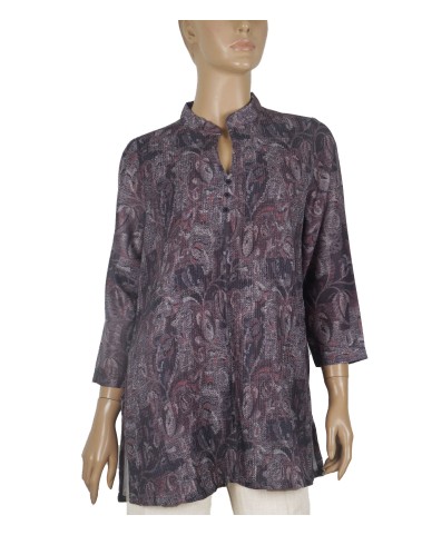 Casual Kurti - Black Abstract Casual Kurti - Black Abstract