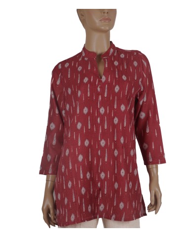 Casual Kurti - Marron Ikat Casual Kurti - Marron Ikat
